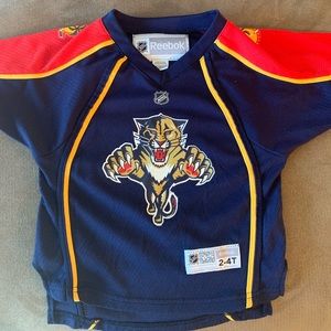 Official NHL Panther Reebok shirt. For kids 2-4T
